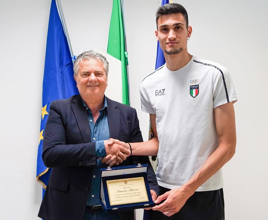 Il campione del mondo di Taekwondo dal presidente Mancuso: “Orgoglioso di essere calabrese”