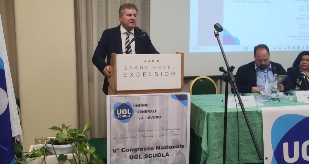 Congresso nazionale Ugl sulla scuola, Mancuso: ‘Colmare l’insopportabile divario nord sud’
