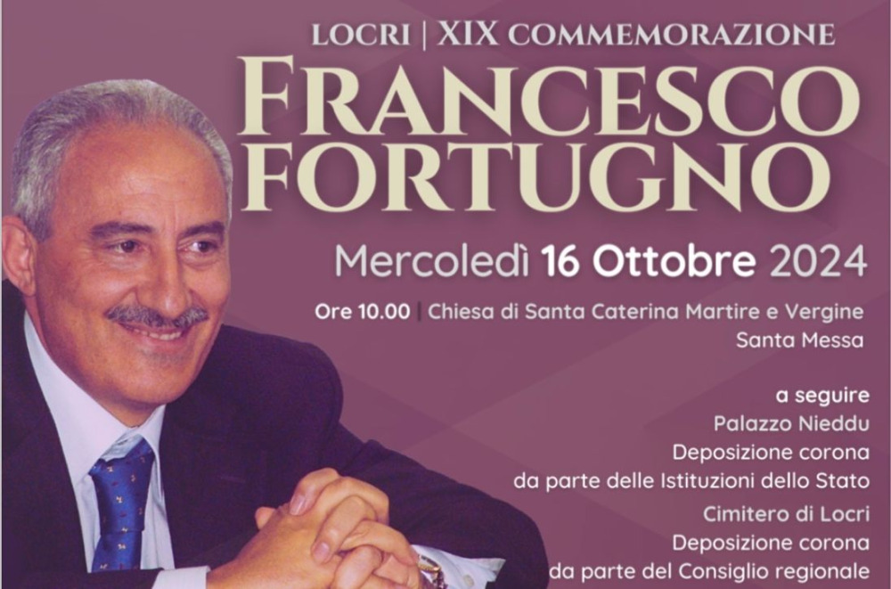 Locri ricorda Fortugno nel 19º anniversario del suo assassinio