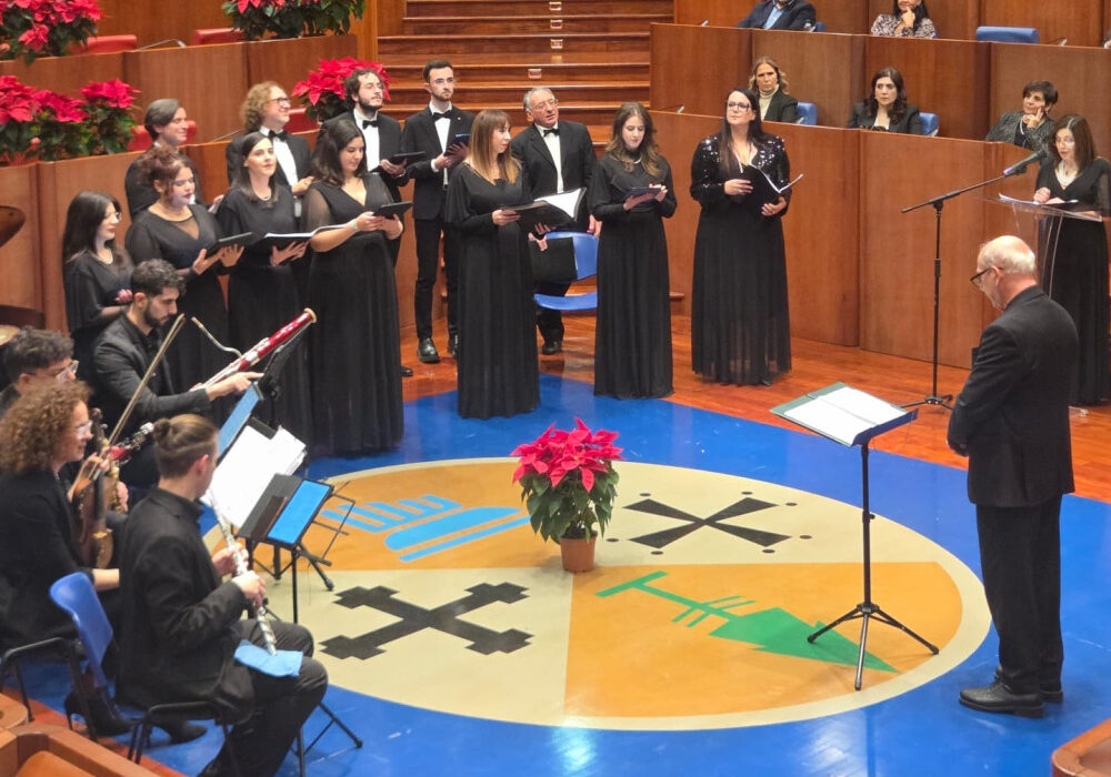 Concerto di Natale al Consiglio regionale, il Presidente Cirillo: “Evento dall’alto valore culturale e istituzionale”